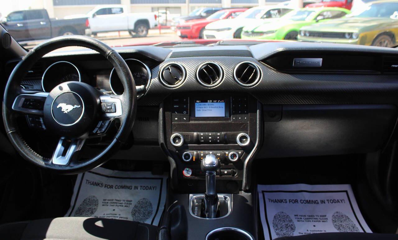 2021 Red Ford Mustang EcoBoost Coupe (1FA6P8TH2M5) with an 2.3L I4 Turbocharger 2.3L I4 engine, Automatic 10-Speed transmission, located at 4301 NW 39th , Oklahoma City, OK, 73112, (405) 949-5600, 35.512135, -97.598671 - Hablamos espanol. SPEND SMART --- BUY FROM SUPER SPORTS. ALL PRICES, DOWN PAYMENTS, PAYMENTS, AND FINANCE TERMS ARE NEGOTIABLE AT THE TIME OF APPROVAL. WE WILL WORK WITH YOU TO FIT YOUR BUDGET. WE WILL EVEN LOWER AND ADJUST THE NUMBERS TO HELP MAKE THE VEHICLE MORE AFFORDABLE FOR YOU.- Photo#14