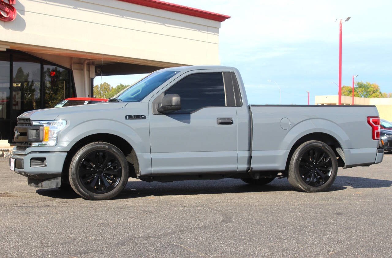 2019 Gray Ford F-150 XL 6.5-ft. Bed 2WD (1FTMF1CP0KK) with an EcoBoost 2.7L Twin Turbo V6 325hp 400ft. lbs. 2.7L V6 engine, Automatic 10-Speed transmission, located at 4301 NW 39th , Oklahoma City, OK, 73112, (405) 949-5600, 35.512135, -97.598671 - Hablamos espanol. SPEND SMART --- BUY FROM SUPER SPORTS. ALL PRICES, DOWN PAYMENTS, PAYMENTS, AND FINANCE TERMS ARE NEGOTIABLE AT THE TIME OF APPROVAL. WE WILL WORK WITH YOU TO FIT YOUR BUDGET. WE WILL EVEN LOWER AND ADJUST THE NUMBERS TO HELP MAKE THE VEHICLE MORE AFFORDABLE FOR YOU.- Photo#4