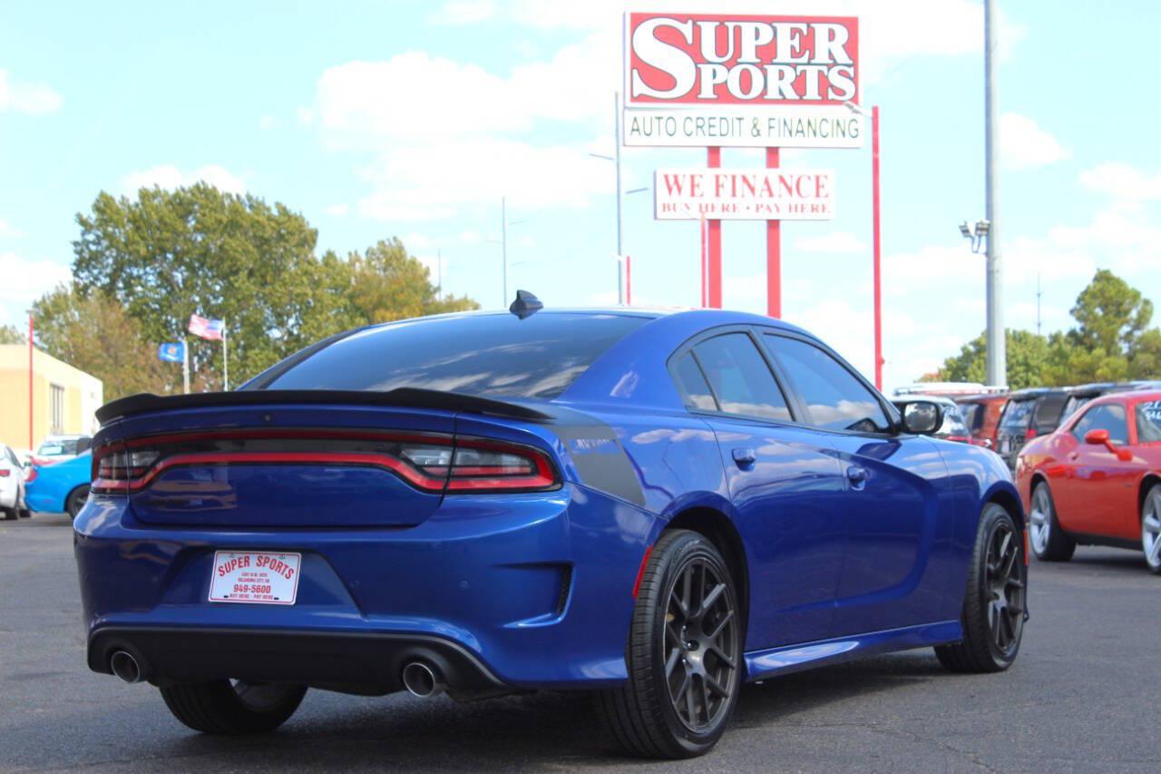 2018 Blue Dodge Charger R/T (2C3CDXCT1JH) with an HEMI 5.7L V8 370hp 395ft. lbs. 5.7L V8 engine, Automatic 8-Speed transmission, located at 4301 NW 39th , Oklahoma City, OK, 73112, (405) 949-5600, 35.512135, -97.598671 - Hablamos espanol. SPEND SMART --- BUY FROM SUPER SPORTS. ALL PRICES, DOWN PAYMENTS, PAYMENTS, AND FINANCE TERMS ARE NEGOTIABLE AT THE TIME OF APPROVAL. WE WILL WORK WITH YOU TO FIT YOUR BUDGET. WE WILL EVEN LOWER AND ADJUST THE NUMBERS TO HELP MAKE THE VEHICLE MORE AFFORDABLE FOR YOU.- Photo#3