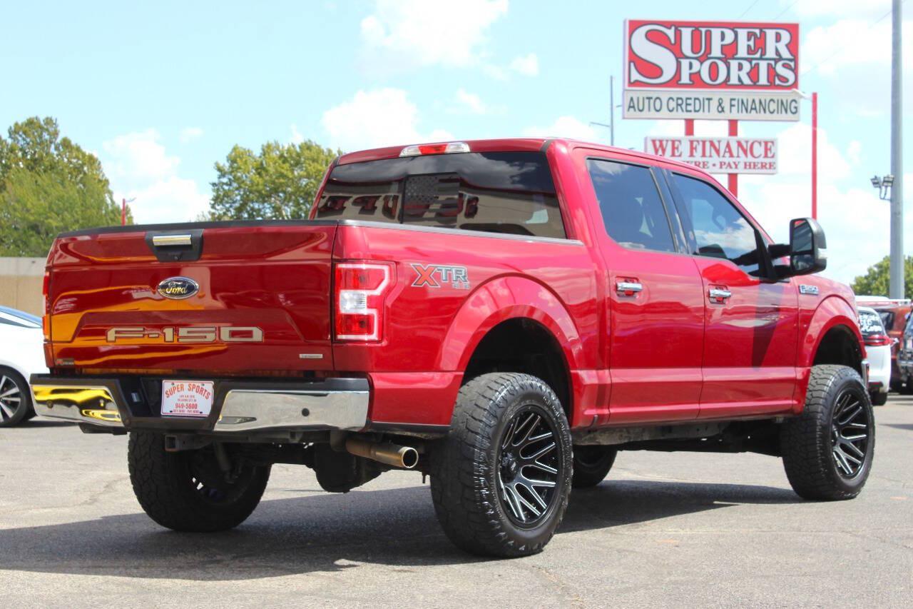 2018 Red Ford F-150 XLT SuperCrew 5.5-ft. Bed 4WD (1FTEW1EG6JF) with an EcoBoost 3.5L Twin Turbo V6 375hp 470ft. lbs. 3.5L V6 engine, Automatic 10-Speed transmission, located at 4301 NW 39th , Oklahoma City, OK, 73112, (405) 949-5600, 35.512135, -97.598671 - Hablamos espanol. SPEND SMART --- BUY FROM SUPER SPORTS. ALL PRICES, DOWN PAYMENTS, PAYMENTS, AND FINANCE TERMS ARE NEGOTIABLE AT THE TIME OF APPROVAL. WE WILL WORK WITH YOU TO FIT YOUR BUDGET. WE WILL EVEN LOWER AND ADJUST THE NUMBERS TO HELP MAKE THE VEHICLE MORE AFFORDABLE FOR YOU.- Photo#3