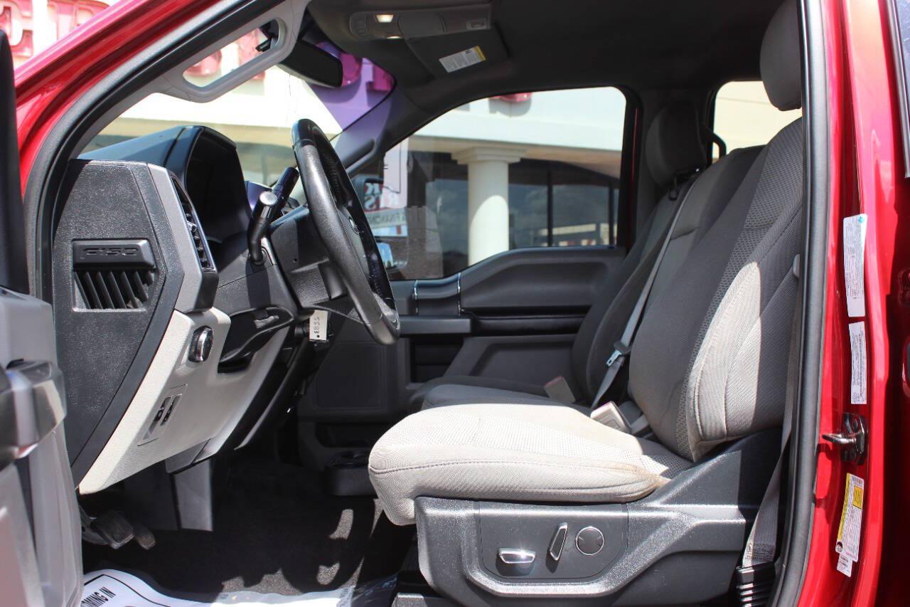 2018 Red Ford F-150 XLT SuperCrew 5.5-ft. Bed 4WD (1FTEW1EG6JF) with an EcoBoost 3.5L Twin Turbo V6 375hp 470ft. lbs. 3.5L V6 engine, Automatic 10-Speed transmission, located at 4301 NW 39th , Oklahoma City, OK, 73112, (405) 949-5600, 35.512135, -97.598671 - Hablamos espanol. SPEND SMART --- BUY FROM SUPER SPORTS. ALL PRICES, DOWN PAYMENTS, PAYMENTS, AND FINANCE TERMS ARE NEGOTIABLE AT THE TIME OF APPROVAL. WE WILL WORK WITH YOU TO FIT YOUR BUDGET. WE WILL EVEN LOWER AND ADJUST THE NUMBERS TO HELP MAKE THE VEHICLE MORE AFFORDABLE FOR YOU.- Photo#16