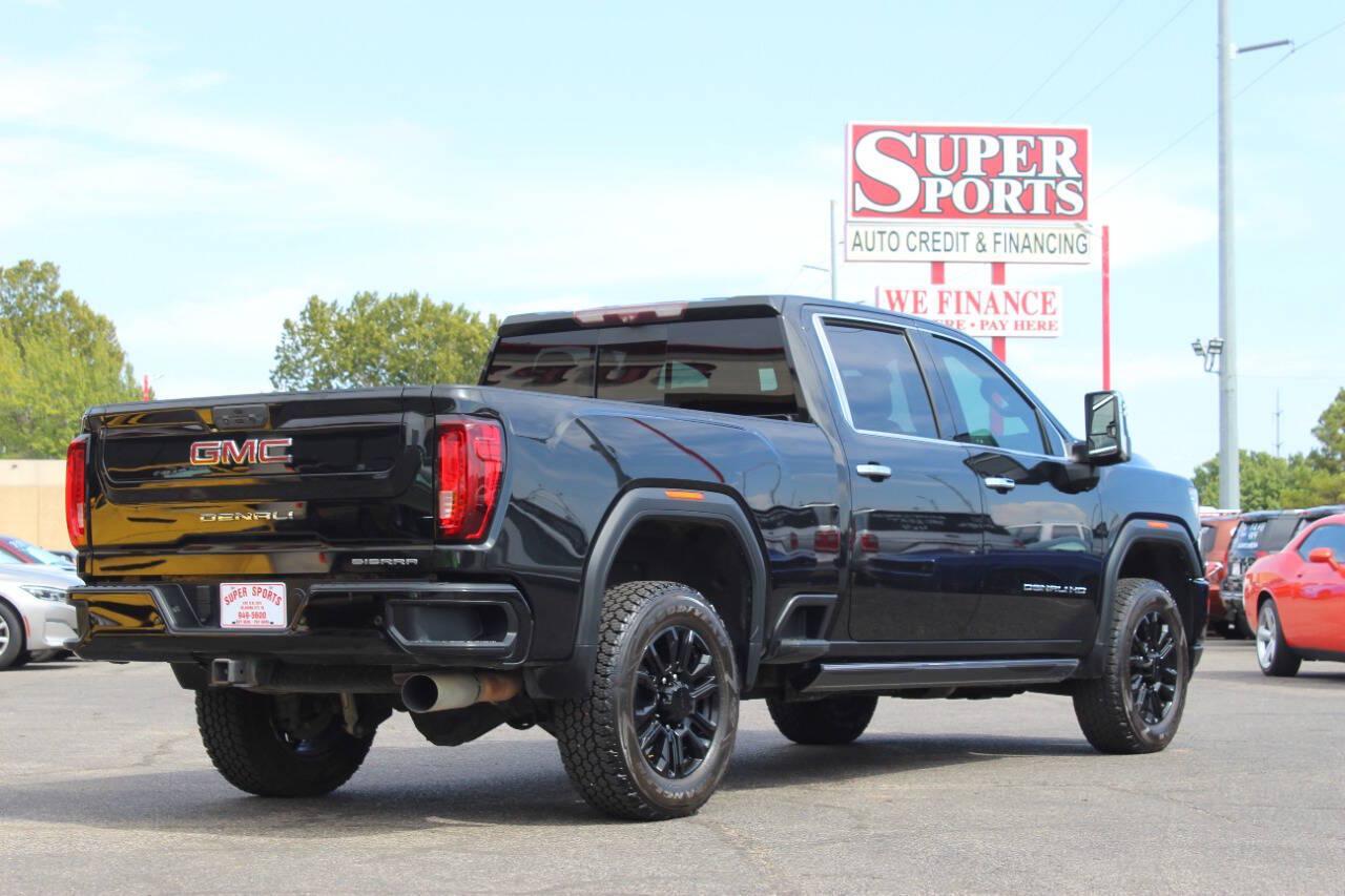 2021 Black GMC Sierra 2500HD Denali Crew Cab 4WD (1GT49REY0MF) with an Duramax 6.6L Biodiesel Turbo V8 445hp 910ft. lbs. 6.6L V8 engine, Automatic 10-Speed transmission, located at 4301 NW 39th , Oklahoma City, OK, 73112, (405) 949-5600, 35.512135, -97.598671 - Hablamos espanol. SPEND SMART --- BUY FROM SUPER SPORTS. ALL PRICES, DOWN PAYMENTS, PAYMENTS, AND FINANCE TERMS ARE NEGOTIABLE AT THE TIME OF APPROVAL. WE WILL WORK WITH YOU TO FIT YOUR BUDGET. WE WILL EVEN LOWER AND ADJUST THE NUMBERS TO HELP MAKE THE VE HICLE MORE AFFORDABLE FOR YOU.- Photo#3