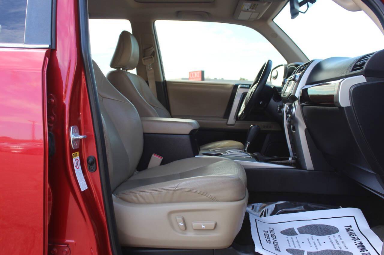 2015 Red Toyota 4Runner SR5 2WD (JTEZU5JR6F5) with an 4.0L V6 270hp 278ft. lbs. 4.0L V6 engine, Automatic 5-Speed transmission, located at 4301 NW 39th , Oklahoma City, OK, 73112, (405) 949-5600, 35.512135, -97.598671 - Hablamos espanol. SPEND SMART --- BUY FROM SUPER SPORTS. ALL PRICES, DOWN PAYMENTS, PAYMENTS, AND FINANCE TERMS ARE NEGOTIABLE AT THE TIME OF APPROVAL. WE WILL WORK WITH YOU TO FIT YOUR BUDGET. WE WILL EVEN LOWER AND ADJUST THE NUMBERS TO HELP MAKE THE VEHICLE MORE AFFORDABLE FOR YOU.- Photo#8