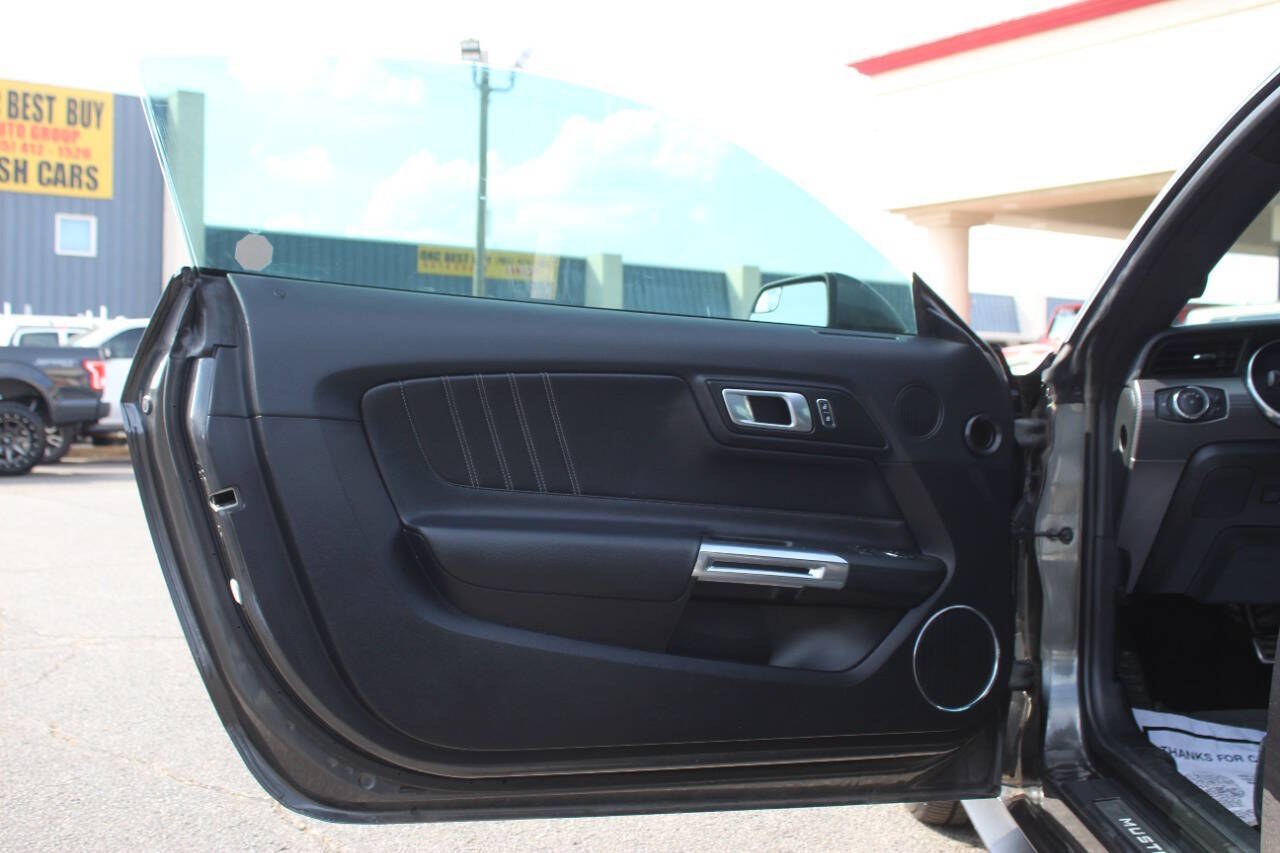2019 Gray Ford Mustang GT Premium Coupe (1FA6P8CF8K5) with an 5.0L V8 5.0L V8 engine, Automatic 10-Speed transmission, located at 4301 NW 39th , Oklahoma City, OK, 73112, (405) 949-5600, 35.512135, -97.598671- Photo#15