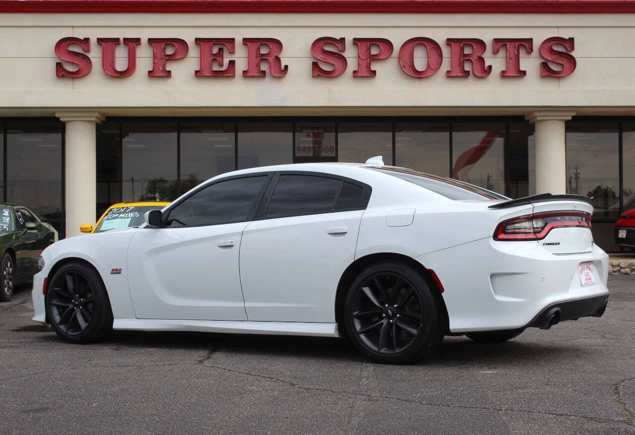 2019 White Dodge Charger R/T 392 (2C3CDXGJ7KH) with an HEMI 6.4L V8 485hp 475ft. lbs. 6.4L V8 engine, Automatic 8-Speed transmission, located at 4301 NW 39th , Oklahoma City, OK, 73112, (405) 949-5600, 35.512135, -97.598671 - Hablamos espanol. SPEND SMART --- BUY FROM SUPER SPORTS. ALL PRICES, DOWN PAYMENTS, PAYMENTS, AND FINANCE TERMS ARE NEGOTIABLE AT THE TIME OF APPROVAL. WE WILL WORK WITH YOU TO FIT YOUR BUDGET. WE WILL EVEN LOWER AND ADJUST THE NUMBERS TO HELP MAKE THE VEHICLE MORE AFFORDABLE FOR YOU.- Photo#5