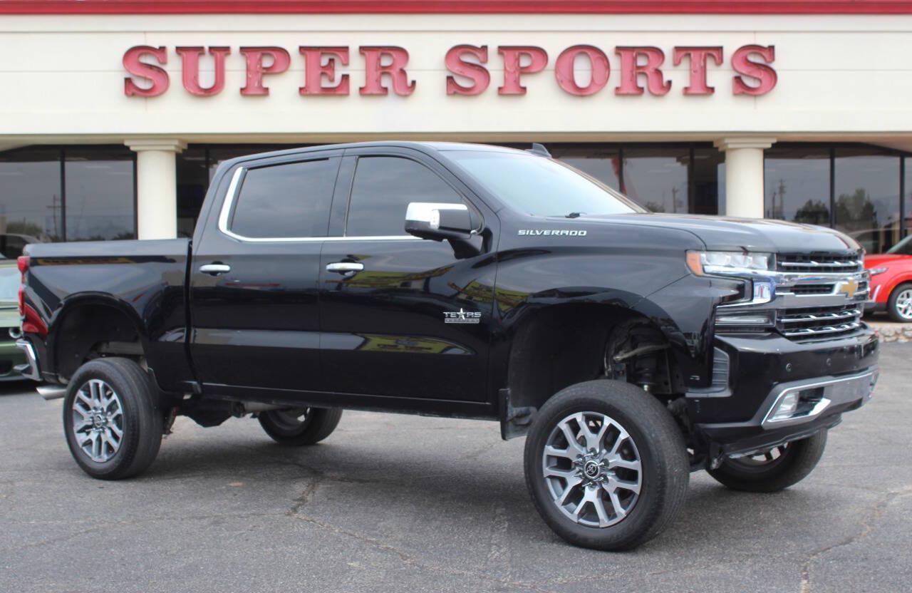 2019 Black Chevrolet Silverado 1500 LTZ Crew Cab Long Box 4WD (3GCUYGED2KG) with an EcoTec3 5.3L V8 355hp 383ft. lbs. 5.3L V8 engine, Automatic 8-Speed transmission, located at 4301 NW 39th , Oklahoma City, OK, 73112, (405) 949-5600, 35.512135, -97.598671 - Hablamos espanol. SPEND SMART --- BUY FROM SUPER SPORTS. ALL PRICES, DOWN PAYMENTS, PAYMENTS, AND FINANCE TERMS ARE NEGOTIABLE AT THE TIME OF APPROVAL. WE WILL WORK WITH YOU TO FIT YOUR BUDGET. WE WILL EVEN LOWER AND ADJUST THE NUMBERS TO HELP MAKE THE VE HICLE MORE AFFORDABLE FOR YOU.- Photo#0