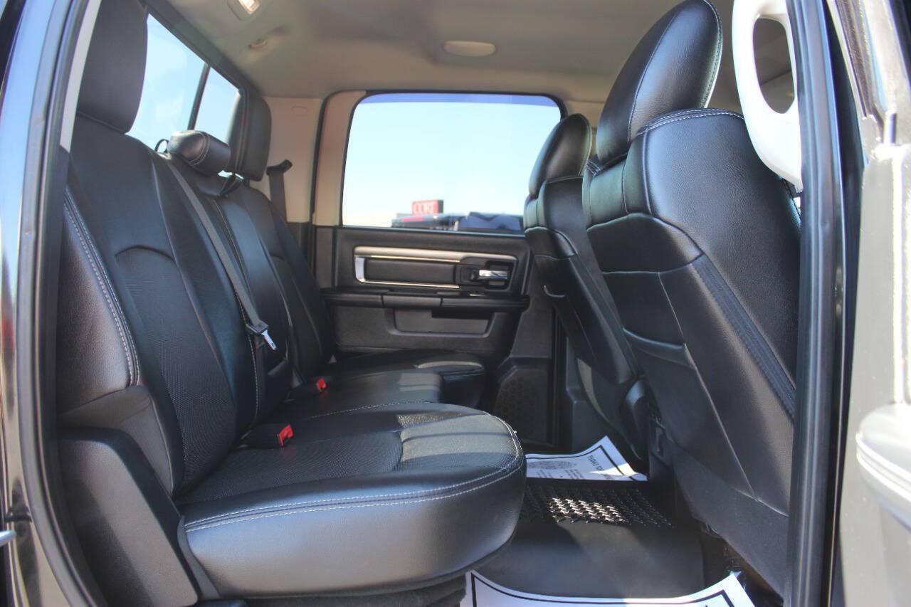 2015 Black RAM 1500 Sport Crew Cab SWB 4WD (1C6RR7MT9FS) with an HEMI 5.7L V8 395hp 410ft. lbs. 5.7L V8 engine, Automatic 8-Speed transmission, located at 4301 NW 39th , Oklahoma City, OK, 73112, (405) 949-5600, 35.512135, -97.598671 - Hablamos espanol. SPEND SMART --- BUY FROM SUPER SPORTS. ALL PRICES, DOWN PAYMENTS, PAYMENTS, AND FINANCE TERMS ARE NEGOTIABLE AT THE TIME OF APPROVAL. WE WILL WORK WITH YOU TO FIT YOUR BUDGET. WE WILL EVEN LOWER AND ADJUST THE NUMBERS TO HELP MAKE THE VE HICLE MORE AFFORDABLE FOR YOU.- Photo#10