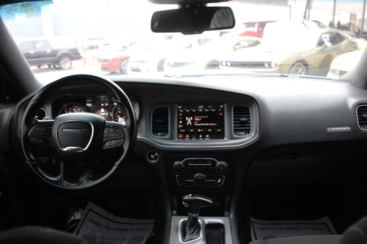 2023 Blue Dodge Charger R/T (2C3CDXCT4PH) with an HEMI 5.7L V8 370hp 395ft. lbs. 5.7L V8 engine, Automatic 8-Speed transmission, located at 4301 NW 39th , Oklahoma City, OK, 73112, (405) 949-5600, 35.512135, -97.598671 - Hablamos espanol. SPEND SMART --- BUY FROM SUPER SPORTS. ALL PRICES, DOWN PAYMENTS, PAYMENTS, AND FINANCE TERMS ARE NEGOTIABLE AT THE TIME OF APPROVAL. WE WILL WORK WITH YOU TO FIT YOUR BUDGET. WE WILL EVEN LOWER AND ADJUST THE NUMBERS TO HELP MAKE THE VEHICLE MORE AFFORDABLE FOR YOU.- Photo#19