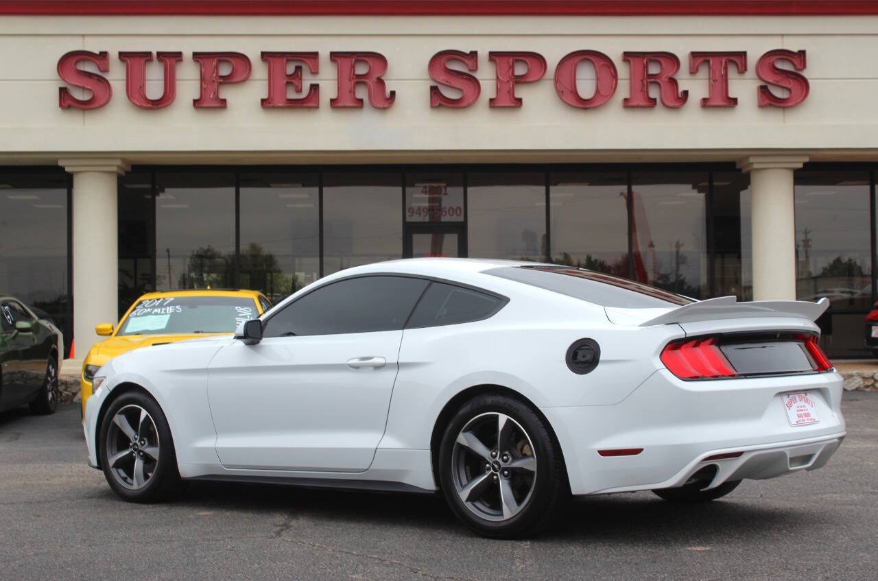 2015 White Ford Mustang V6 Coupe (1FA6P8AM1F5) with an 3.7L V6 3.7L V6 engine, Automatic 6-Speed transmission, located at 4301 NW 39th , Oklahoma City, OK, 73112, (405) 949-5600, 35.512135, -97.598671 - SPEND SMART --- BUY FROM SUPER SPORTS. ALL PRICES, DOWN PAYMENTS, PAYMENTS, AND FINANCE TERMS ARE NEGOTIABLE AT THE TIME OF APPROVAL. WE WILL WORK WITH YOU TO FIT YOUR BUDGET. WE WILL EVEN LOWER AND ADJUST THE NUMBERS TO HELP MAKE THE VEHICLE MORE AFFORDABLE FOR YOU. Our financing progra- Photo#4