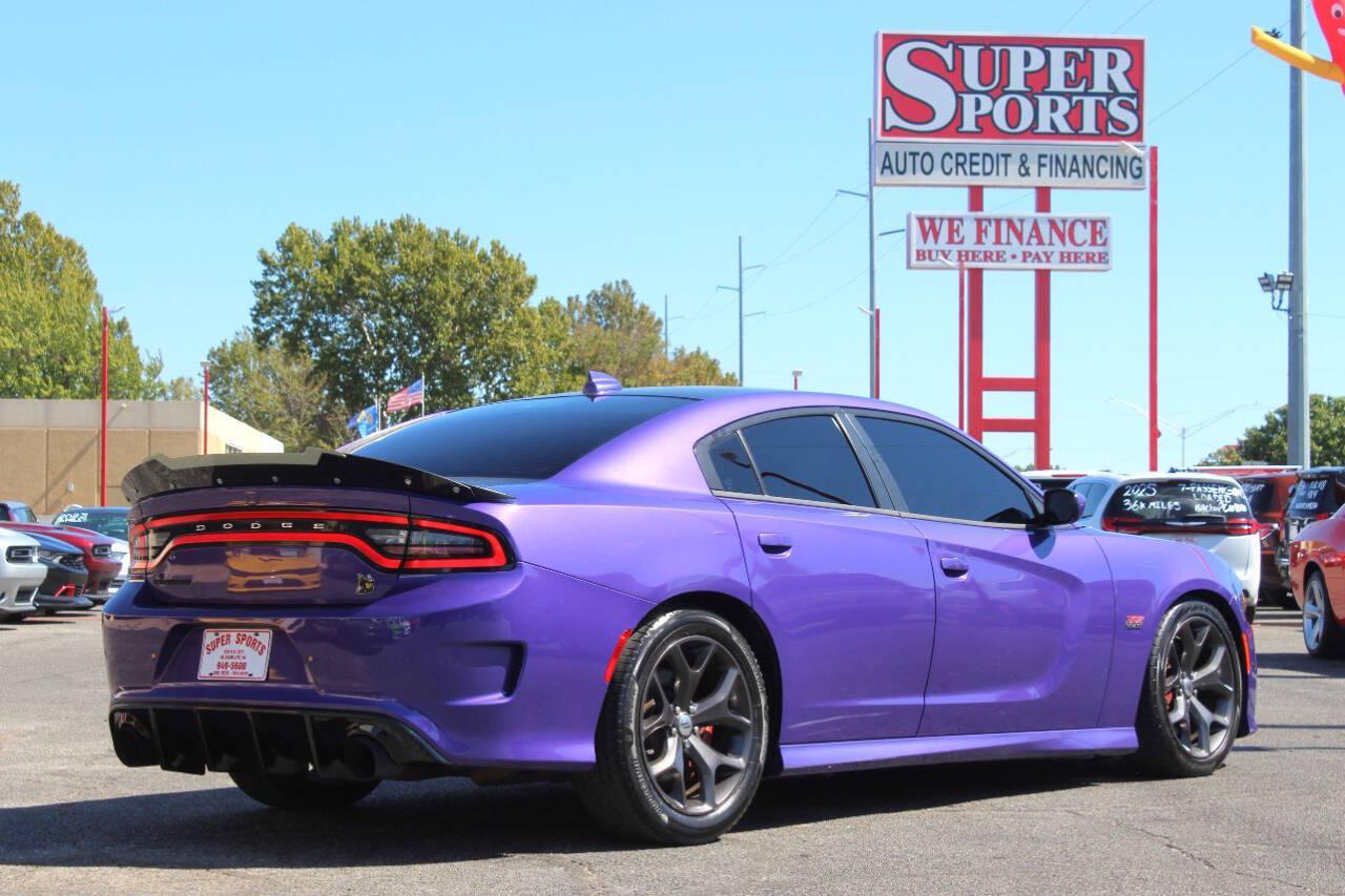 2019 Purple Dodge Charger R/T 392 (2C3CDXGJ2KH) with an HEMI 6.4L V8 485hp 475ft. lbs. 6.4L V8 engine, Automatic 8-Speed transmission, located at 4301 NW 39th , Oklahoma City, OK, 73112, (405) 949-5600, 35.512135, -97.598671 - SPEND SMART --- BUY FROM SUPER SPORTS. ALL PRICES, DOWN PAYMENTS, PAYMENTS, AND FINANCE TERMS ARE NEGOTIABLE AT THE TIME OF APPROVAL. WE WILL WORK WITH YOU TO FIT YOUR BUDGET. WE WILL EVEN LOWER AND ADJUST THE NUMBERS TO HELP MAKE THE VEHICLE MORE AFFORDABLE FOR YOU. Our financing progra- Photo#3