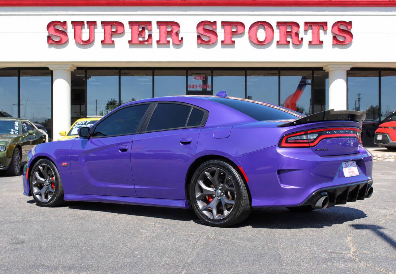 2019 Purple Dodge Charger R/T 392 (2C3CDXGJ2KH) with an HEMI 6.4L V8 485hp 475ft. lbs. 6.4L V8 engine, Automatic 8-Speed transmission, located at 4301 NW 39th , Oklahoma City, OK, 73112, (405) 949-5600, 35.512135, -97.598671 - SPEND SMART --- BUY FROM SUPER SPORTS. ALL PRICES, DOWN PAYMENTS, PAYMENTS, AND FINANCE TERMS ARE NEGOTIABLE AT THE TIME OF APPROVAL. WE WILL WORK WITH YOU TO FIT YOUR BUDGET. WE WILL EVEN LOWER AND ADJUST THE NUMBERS TO HELP MAKE THE VEHICLE MORE AFFORDABLE FOR YOU. Our financing progra- Photo#4