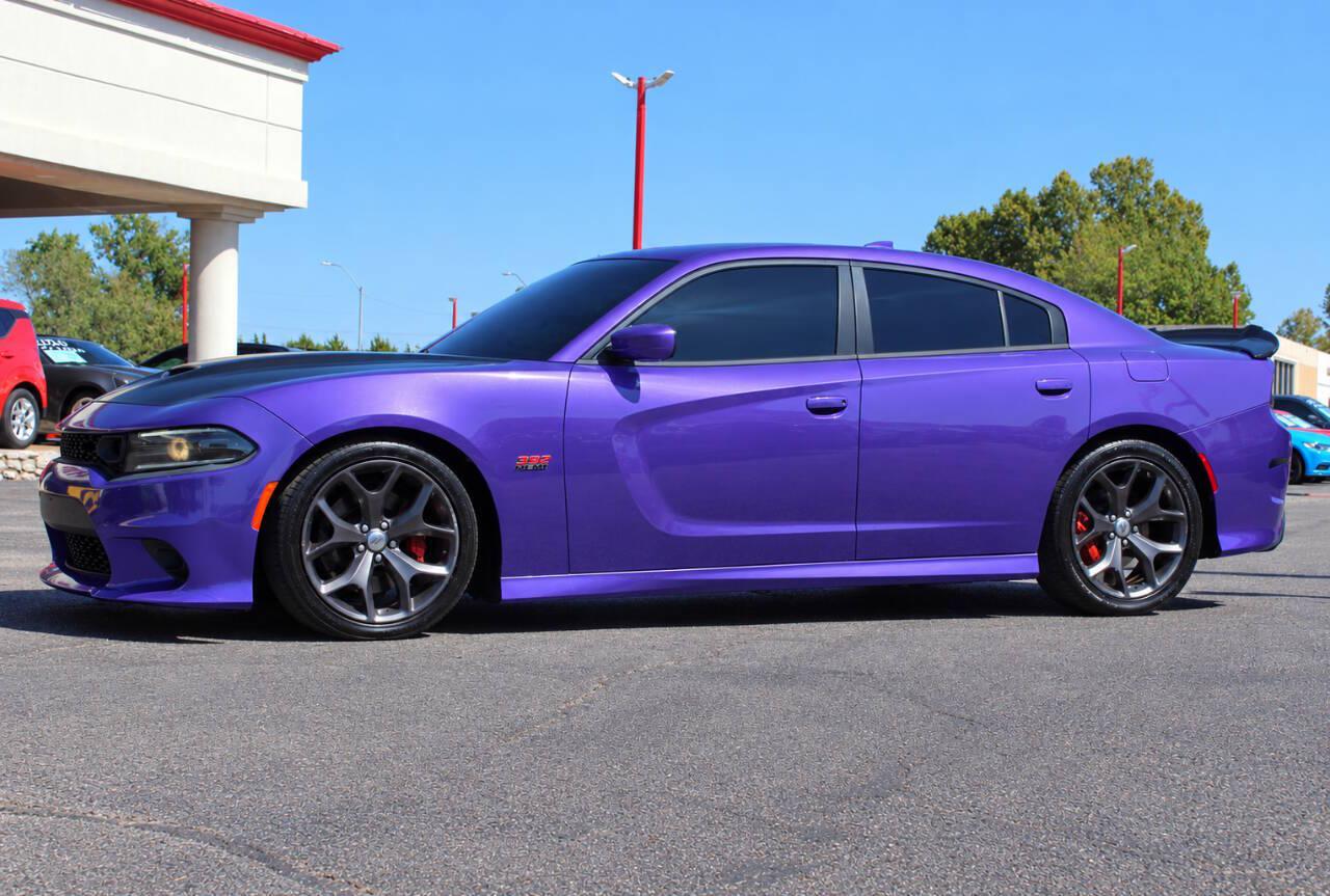 2019 Purple Dodge Charger R/T 392 (2C3CDXGJ2KH) with an HEMI 6.4L V8 485hp 475ft. lbs. 6.4L V8 engine, Automatic 8-Speed transmission, located at 4301 NW 39th , Oklahoma City, OK, 73112, (405) 949-5600, 35.512135, -97.598671 - SPEND SMART --- BUY FROM SUPER SPORTS. ALL PRICES, DOWN PAYMENTS, PAYMENTS, AND FINANCE TERMS ARE NEGOTIABLE AT THE TIME OF APPROVAL. WE WILL WORK WITH YOU TO FIT YOUR BUDGET. WE WILL EVEN LOWER AND ADJUST THE NUMBERS TO HELP MAKE THE VEHICLE MORE AFFORDABLE FOR YOU. Our financing progra- Photo#5