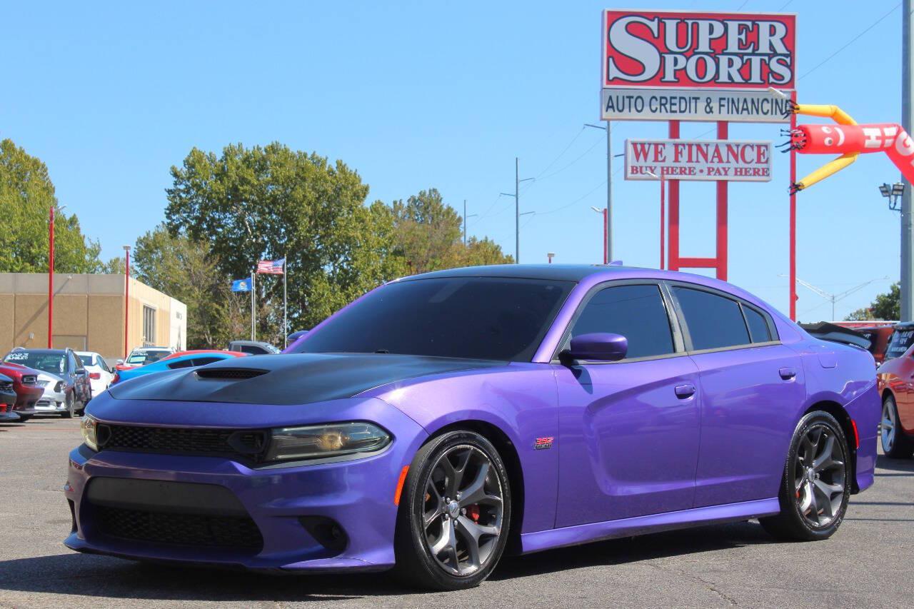 2019 Purple Dodge Charger R/T 392 (2C3CDXGJ2KH) with an HEMI 6.4L V8 485hp 475ft. lbs. 6.4L V8 engine, Automatic 8-Speed transmission, located at 4301 NW 39th , Oklahoma City, OK, 73112, (405) 949-5600, 35.512135, -97.598671 - SPEND SMART --- BUY FROM SUPER SPORTS. ALL PRICES, DOWN PAYMENTS, PAYMENTS, AND FINANCE TERMS ARE NEGOTIABLE AT THE TIME OF APPROVAL. WE WILL WORK WITH YOU TO FIT YOUR BUDGET. WE WILL EVEN LOWER AND ADJUST THE NUMBERS TO HELP MAKE THE VEHICLE MORE AFFORDABLE FOR YOU. Our financing progra- Photo#6