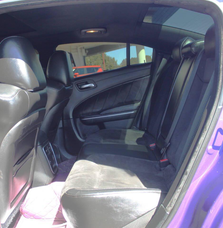 2019 Purple Dodge Charger R/T 392 (2C3CDXGJ2KH) with an HEMI 6.4L V8 485hp 475ft. lbs. 6.4L V8 engine, Automatic 8-Speed transmission, located at 4301 NW 39th , Oklahoma City, OK, 73112, (405) 949-5600, 35.512135, -97.598671 - SPEND SMART --- BUY FROM SUPER SPORTS. ALL PRICES, DOWN PAYMENTS, PAYMENTS, AND FINANCE TERMS ARE NEGOTIABLE AT THE TIME OF APPROVAL. WE WILL WORK WITH YOU TO FIT YOUR BUDGET. WE WILL EVEN LOWER AND ADJUST THE NUMBERS TO HELP MAKE THE VEHICLE MORE AFFORDABLE FOR YOU. Our financing progra- Photo#16