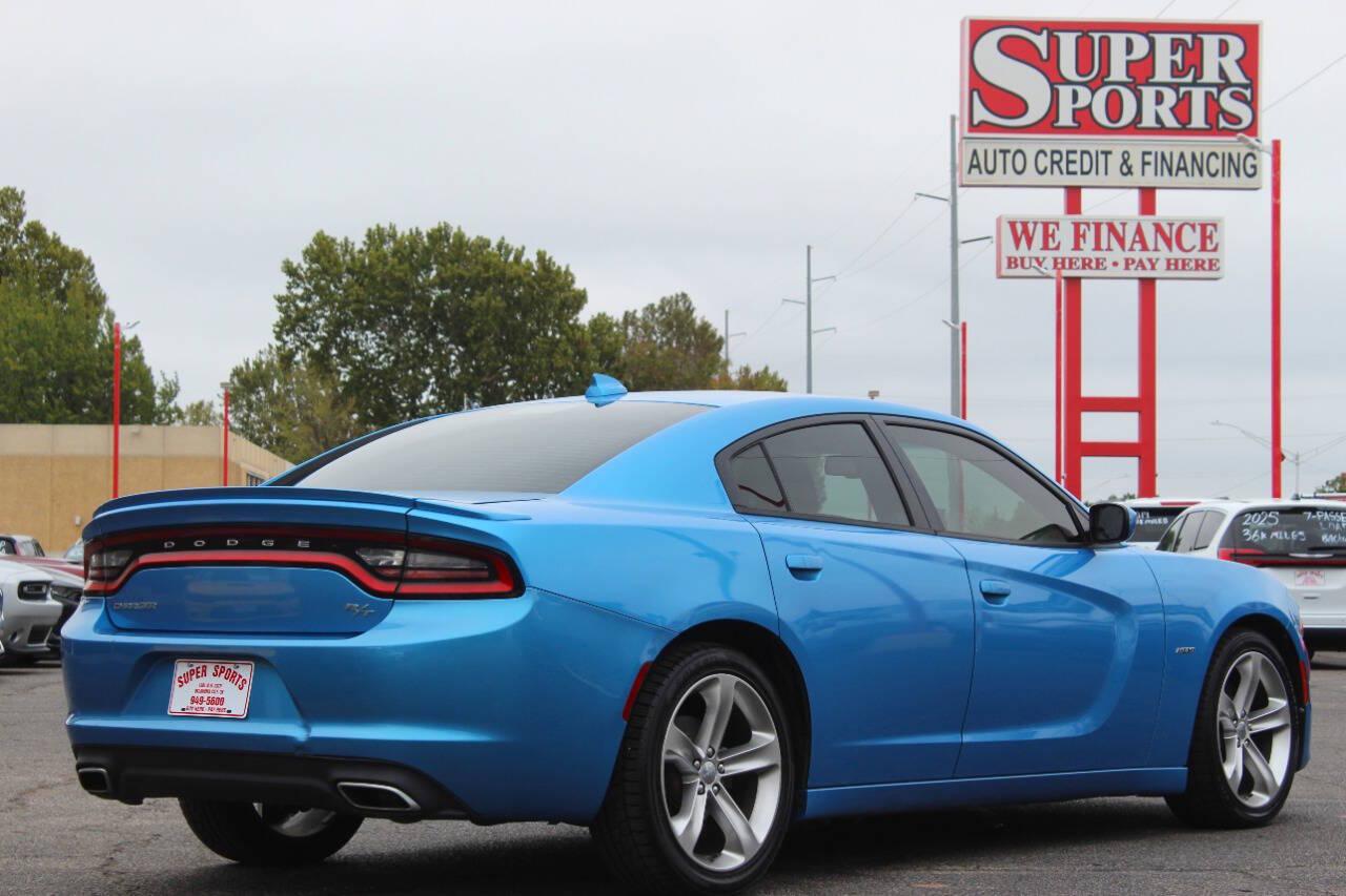 2016 Blue Dodge Charger R/T (2C3CDXCT7GH) with an HEMI 5.7L V8 370hp 395ft. lbs. 5.7L V8 engine, Automatic 8-Speed transmission, located at 4301 NW 39th , Oklahoma City, OK, 73112, (405) 949-5600, 35.512135, -97.598671 - SPEND SMART --- BUY FROM SUPER SPORTS. ALL PRICES, DOWN PAYMENTS, PAYMENTS, AND FINANCE TERMS ARE NEGOTIABLE AT THE TIME OF APPROVAL. WE WILL WORK WITH YOU TO FIT YOUR BUDGET. WE WILL EVEN LOWER AND ADJUST THE NUMBERS TO HELP MAKE THE VEHICLE MORE AFFORDABLE FOR YOU. Our financing progra- Photo#3